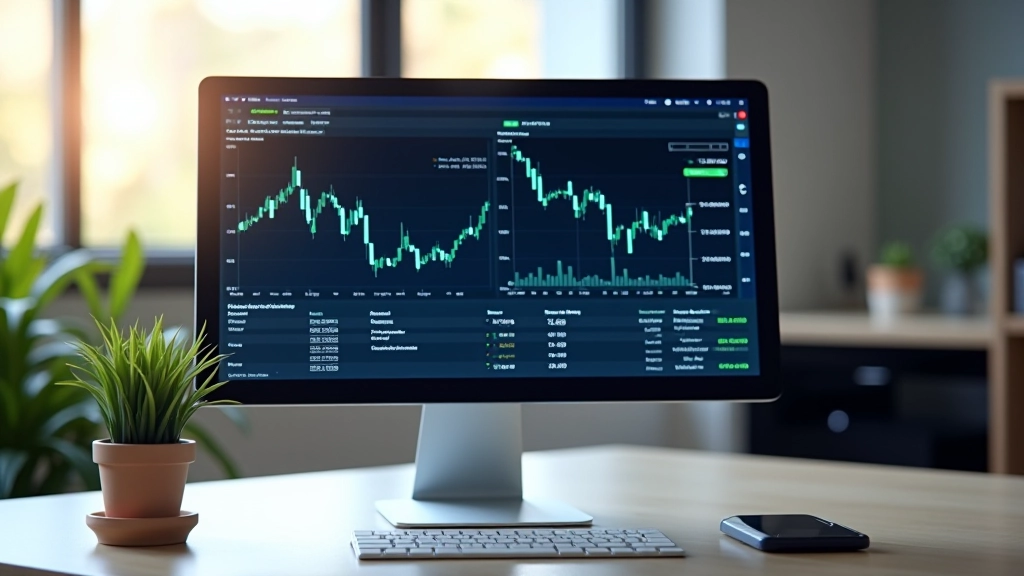 Écran d'ordinateur affichant des données de taux de change et des indices boursiers avec des graphiques en temps réel