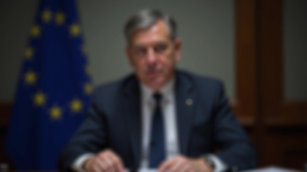 Conférence de presse à la Banque centrale européenne avec micro et podium dans une salle officielle