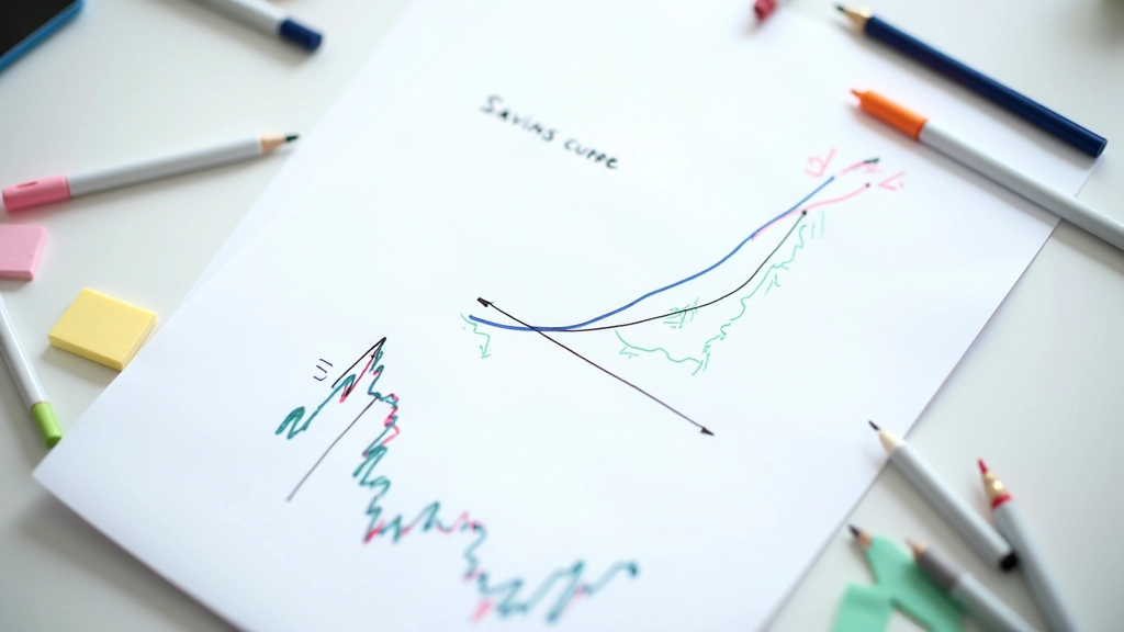 Tableau blanc avec croquis de courbes économiques et annotations manuscrites, marqueurs colorés